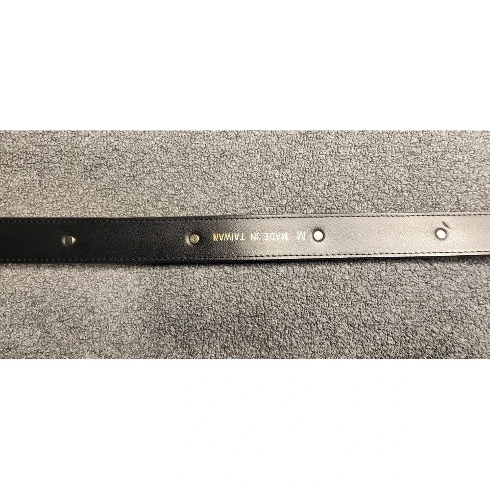 Vtg Navajo Trading Co Black Leather Navajo Belt Buffalo Nickels Size‎ 32